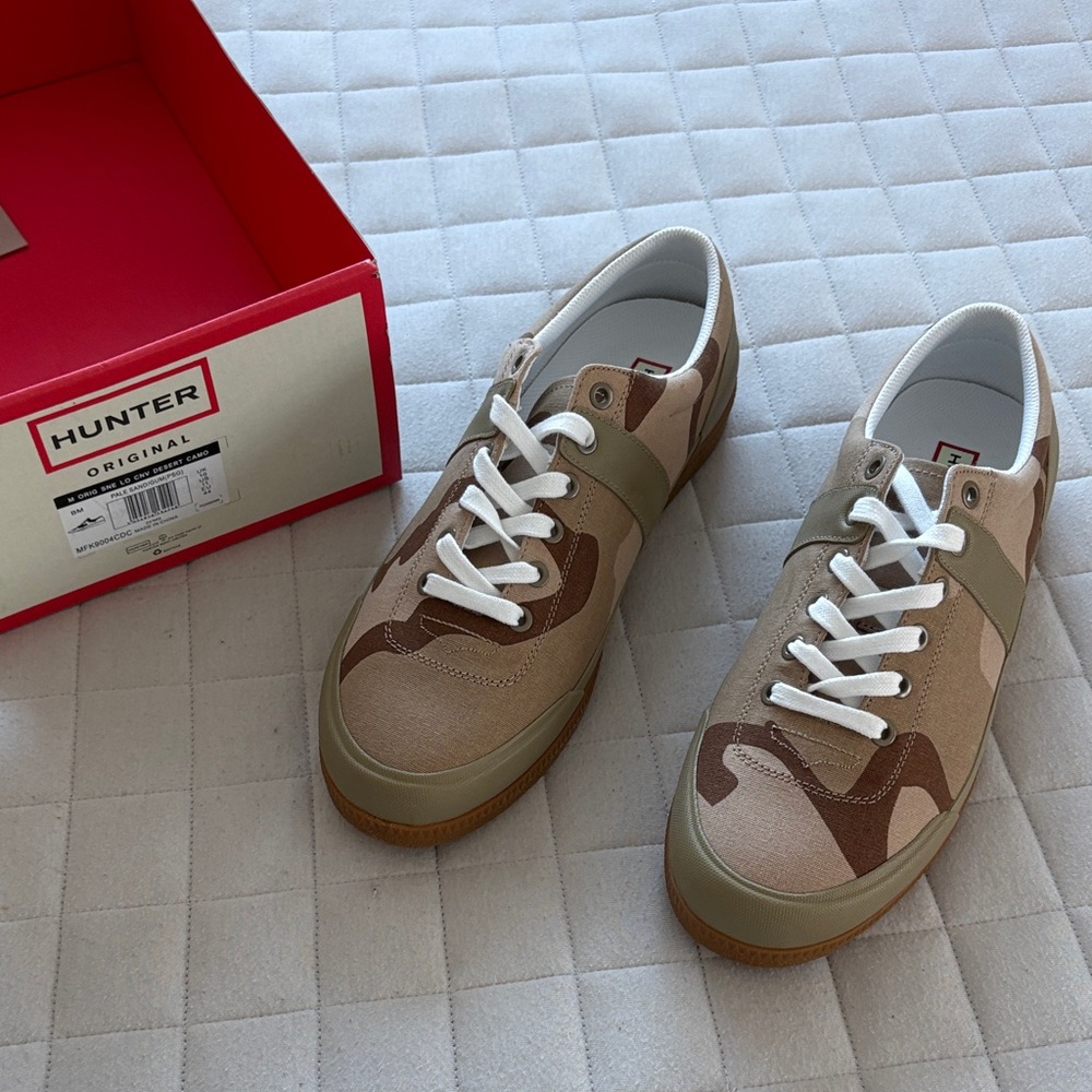 Hunter Men's Original Low Canvas Desert Camo Sneaker